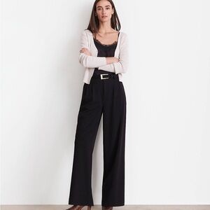 LOFT Versa Seasonless Stretch Double Pleat Wide Leg Pants 0